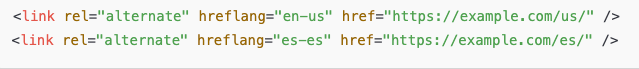 complete alternate set in hreflang tags